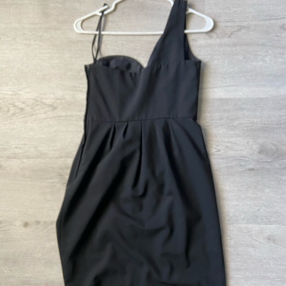 Black One shoulder Jacob Dress Size 2 - Picture 3 of 5